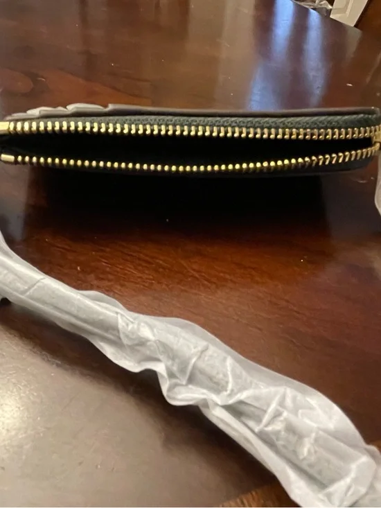 💚✨ NWT Tory Burch Ella Bio Zip Card Case – Basil Green 🌿 Gold Hardware💚✨ - Picture 4 of 8